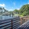 bridge over lake with water features